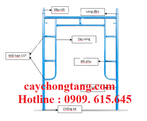 giàn giáo khung mô phỏng